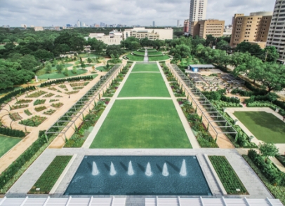 Community park at Sobha Realty with green garden 